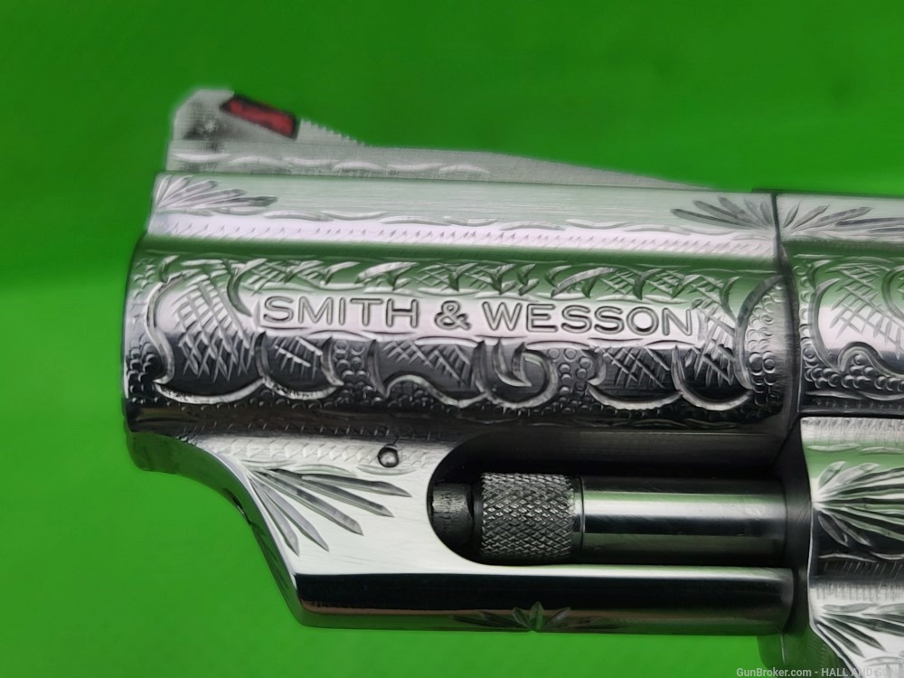 Smith & Wesson 66 ( 66-2 ) 357 MAG STAINLESS 2 1/2" FULLY HAND ENGRAVED-img-29