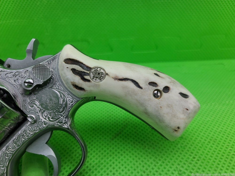Smith & Wesson 66 ( 66-2 ) 357 MAG STAINLESS 2 1/2" FULLY HAND ENGRAVED-img-30