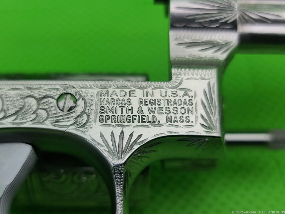 Smith & Wesson 66 ( 66-2 ) 357 MAG STAINLESS 2 1/2" FULLY HAND ENGRAVED-img-26