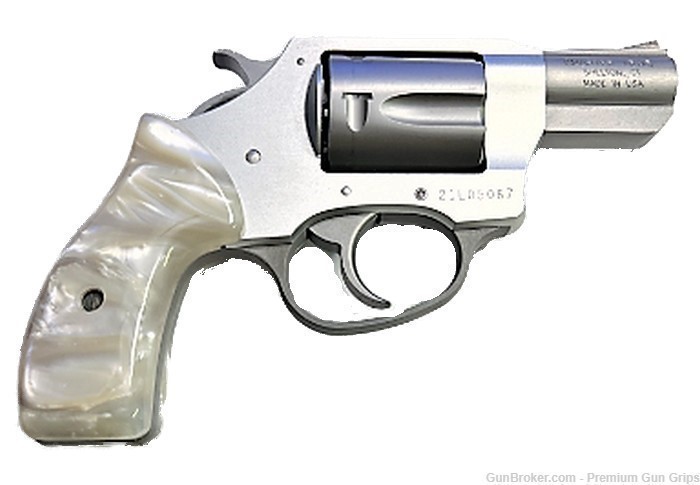 Charter Arms Grips universal fit White Fire Pearl Classic-img-3