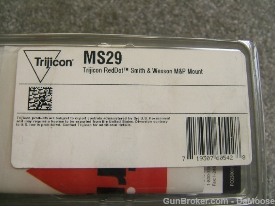 Trijicon Red Dot Mount for S&W M&P MS29-img-1