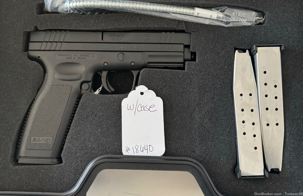 Springfield XD-45 .45 ACP 4” Excellent Shape-img-0