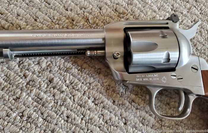 VIRGINIAN DRAGOON SAA REVOLVER, STAINLESS, 7.5-INCH, .44 MAGNUM, MINT!-img-11