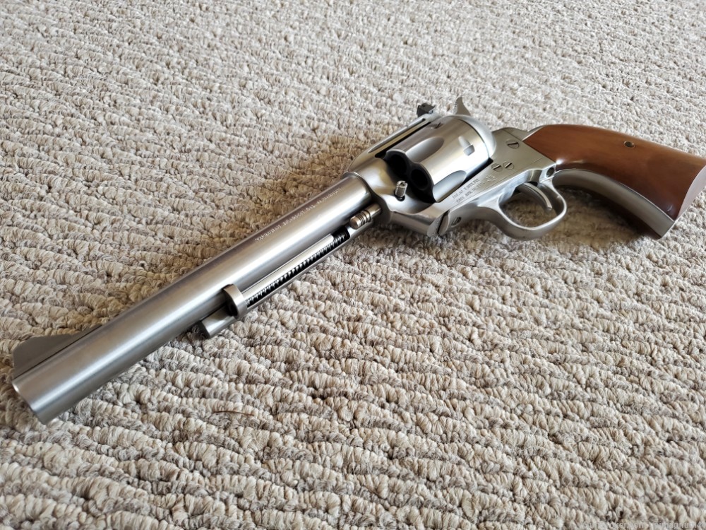 VIRGINIAN DRAGOON SAA REVOLVER, STAINLESS, 7.5-INCH, .44 MAGNUM, MINT!-img-0