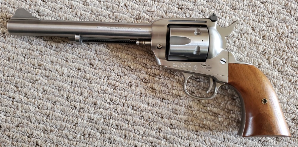 VIRGINIAN DRAGOON SAA REVOLVER, STAINLESS, 7.5-INCH, .44 MAGNUM, MINT!-img-18