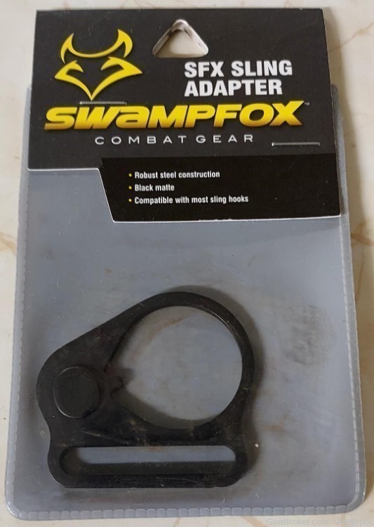  Factory New Swampfox SFX Sling Adaptor-Black Matte-Steel.-img-0