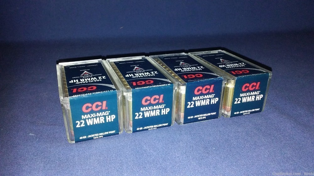 200 Rounds of CCI 22 Winchester Magnum Hollow Point WMR HP 22 Win Mag-img-1