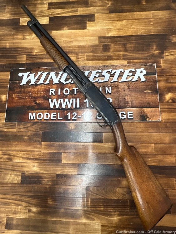 1942 WINCHESTER MODEL 12 RIOT GUN!  MUSEUM CONDITION! REDUCED PRICE!-img-16