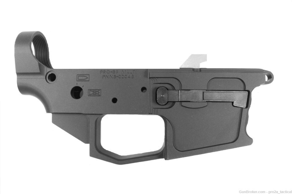 PRO2A TACTICAL 9MM / 40 S&W STRIPPED BILLET LOWER RECEIVER AR-15 - GLOCK-img-1