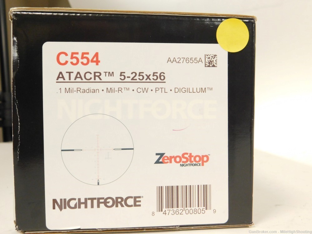 Nightforce: Like New ATACR 5-25x56 F2, Mil-R Illuminated C554-img-10