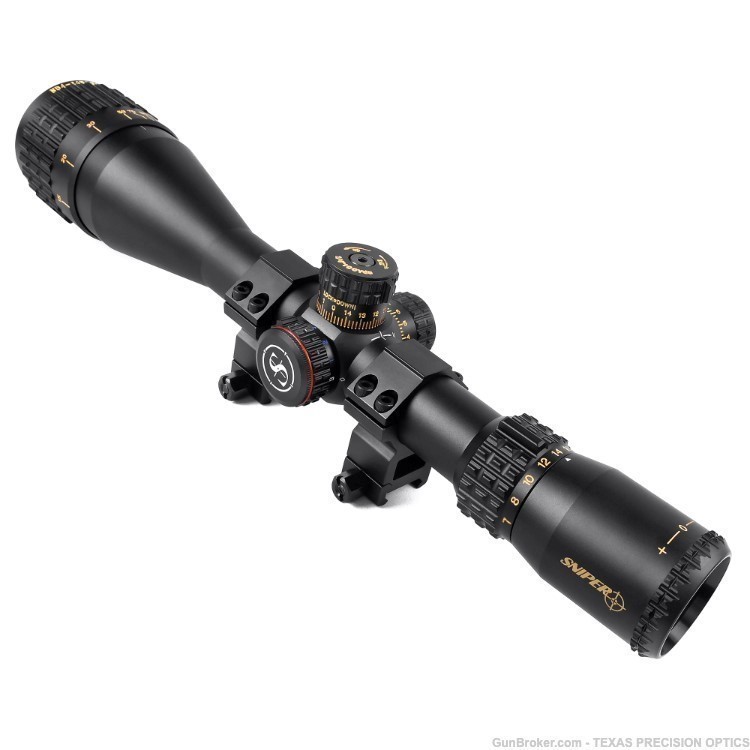Sniper 4-16X50 Riflescope Illuminated Reticle 30mm tube Elevation Lock Ring-img-2
