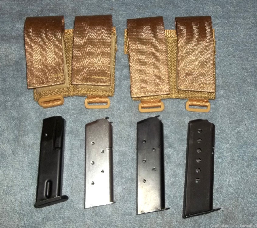 2 Special Weapons Belt Slide & Molle Nylon Tactical Dual Magazine Carriers -img-9