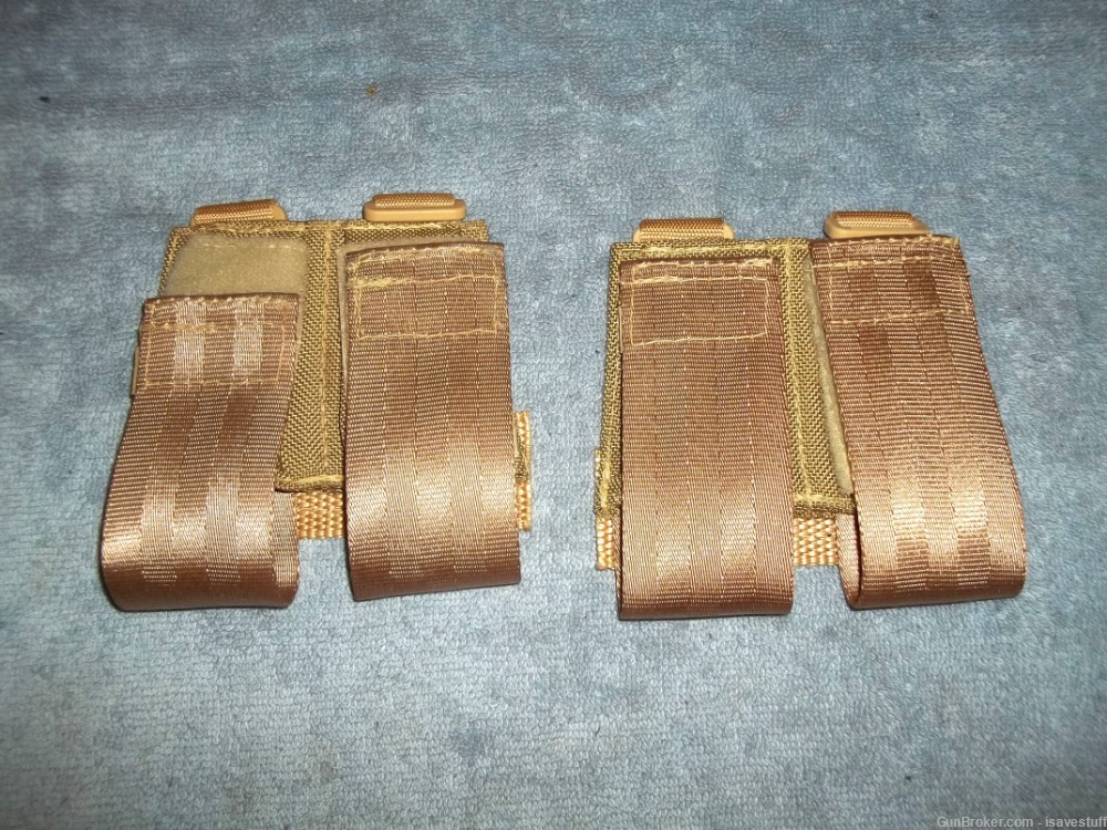 2 Special Weapons Belt Slide & Molle Nylon Tactical Dual Magazine Carriers -img-3