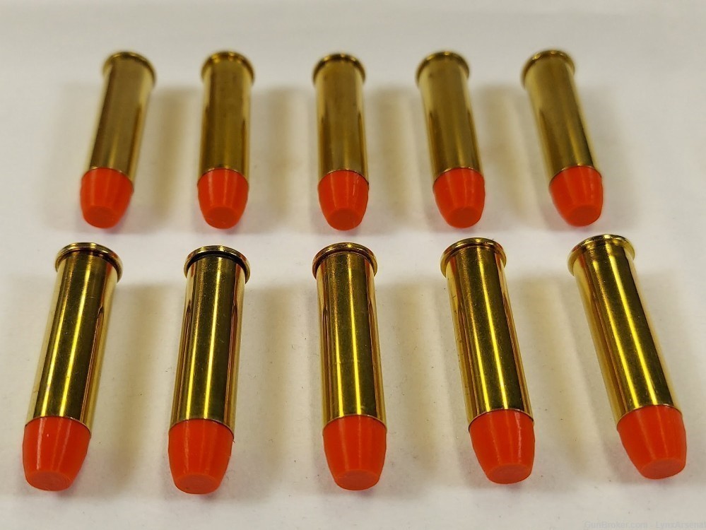 357 Magnum Brass Snap caps / Dummy Training Rounds - Set of 10 - Red-img-4