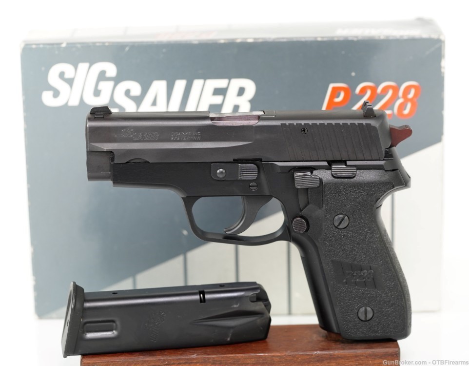 Sig Sauer P228 2 mags with factory box and test target-img-1