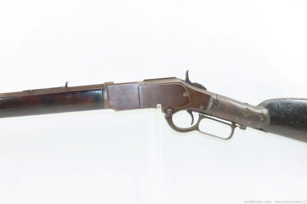 c1887 Antique WINCHESTER Model 1873 .44-40 WCF Rifle Octagonal Barrel-img-3