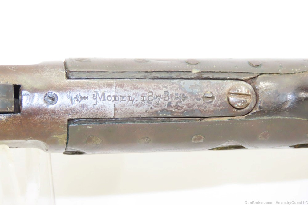 c1887 Antique WINCHESTER Model 1873 .44-40 WCF Rifle Octagonal Barrel-img-13