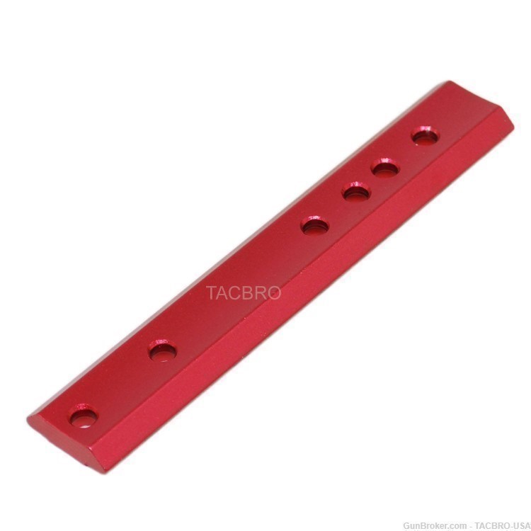 TACBRO Red Ruger 10/22 Base Mount Accept Weaver & Dovetail 1022 Scope Mount-img-1