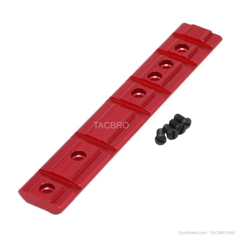 TACBRO Red Ruger 10/22 Base Mount Accept Weaver & Dovetail 1022 Scope Mount-img-0