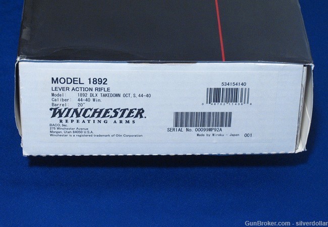 Winchester Model 1892 LTD Deluxe Takedown 44-40 Win. -img-20