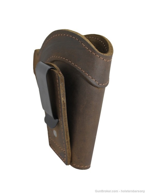 Barsony Brown Leather Tuckable Holster Snub Nose 2" Revolvers Size 2 Right-img-1