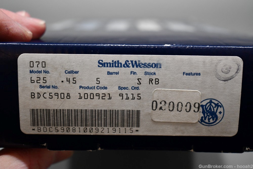 Nice Smith & Wesson 625-2 Model of 1988 45 ACP Revolver W Box 1989-img-37