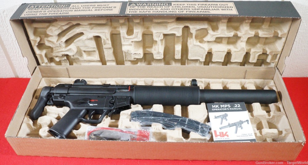 HECKLER & KOCH MP5 .22 LR ADJUSTABLE STOCK BLACK 25 ROUNDS (HK81000468)-img-42