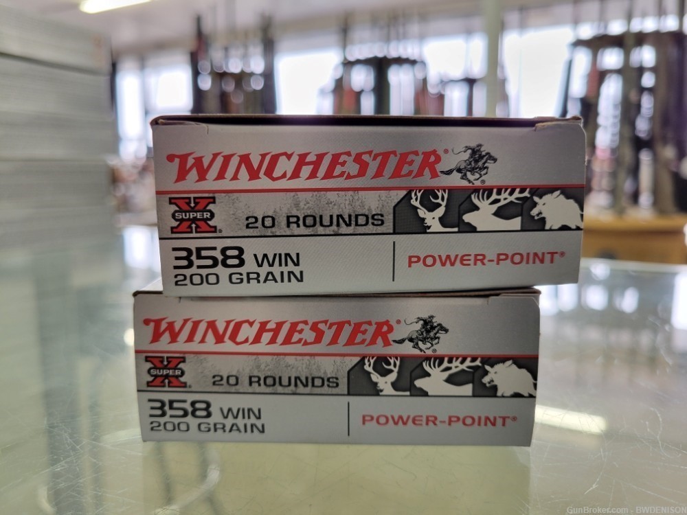 Winchester Power-Point 358 Winchester 200gr Jacketed Soft Point 40rds X3582-img-0