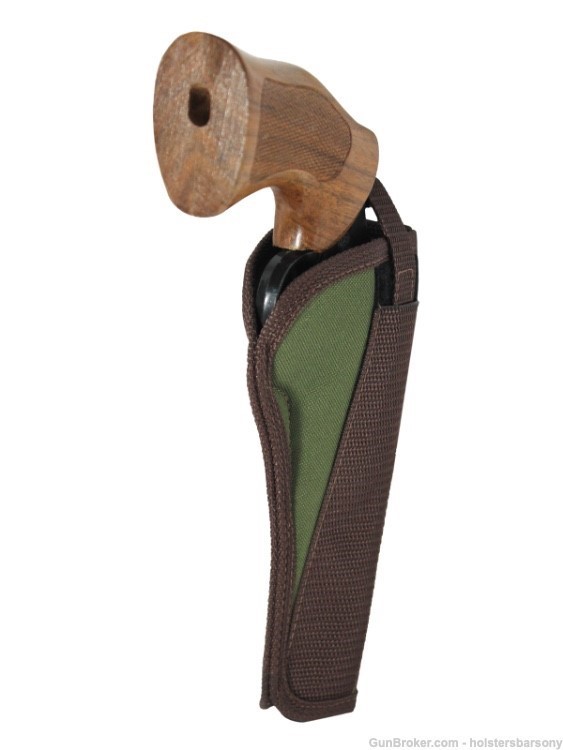 Barsony Woodland Green Belt Loop Holster for 6" Revolvers Size 6 Right-img-5