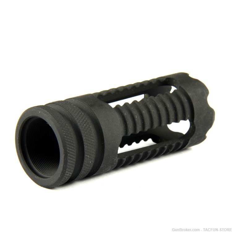 TACFUN Carbon Steel Shotgun Muzzle Break M22 x 0.75 RH for 12 Gauge SAIGA-img-0