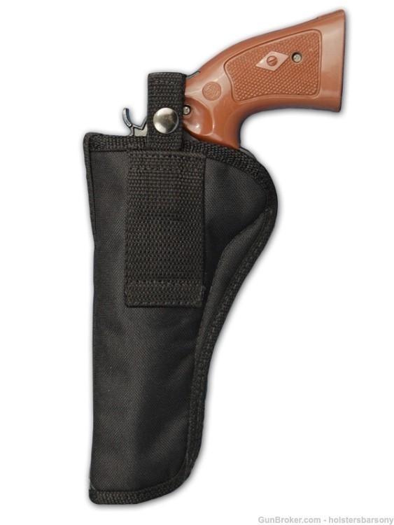 Barsony Belt Loop Holster for 6" 22 38 357 41 44 Revolvers Size 7 Right-img-3