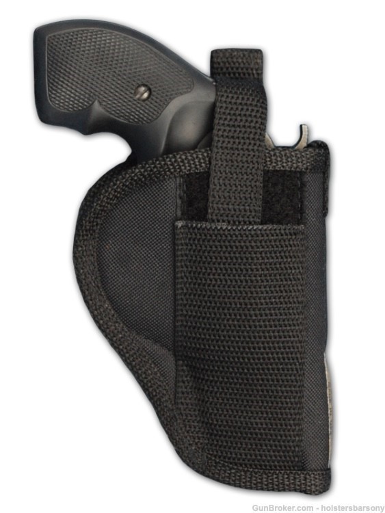 Barsony OWB Holster for 2", Snub-Nose .38 .357 Revolvers Size 3 Right-img-0