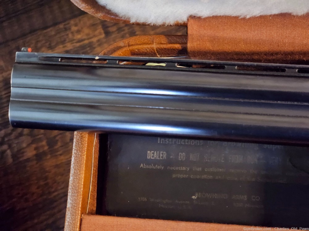 1965 Browning Belgium O/U Superposed Shotgun 12 ga English Walnut-img-6