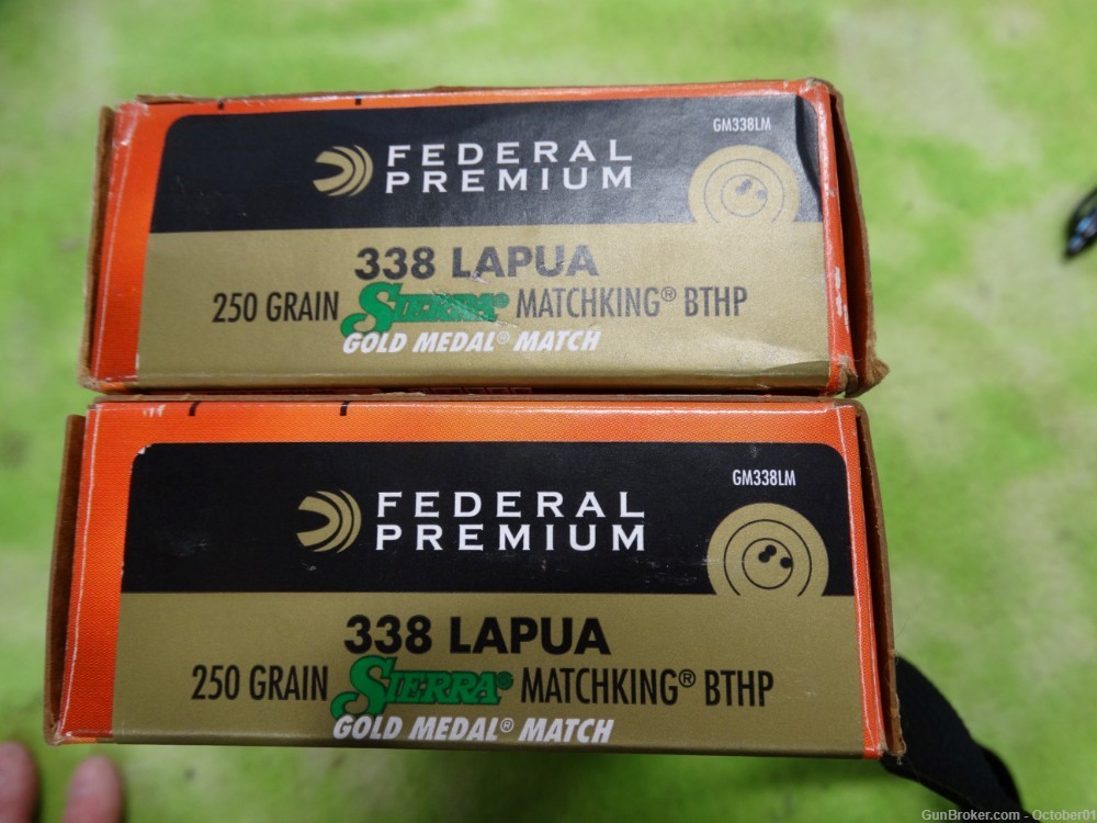 2 Boxes Federal Premium Sierra Gold Medal Match BTHP GM338LM 338 Lapua-img-1