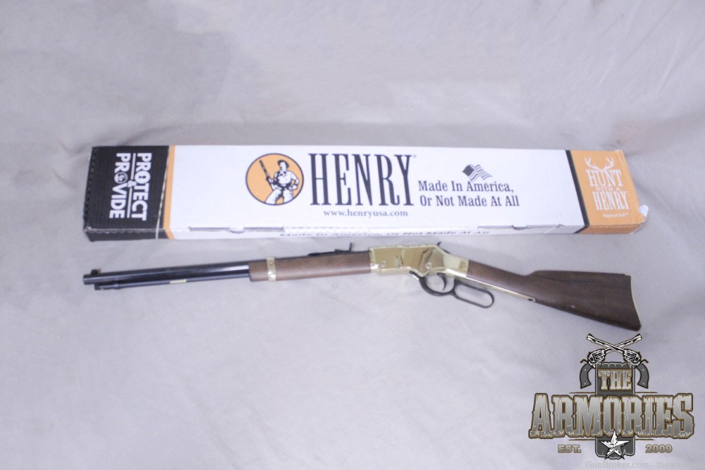 Henry Repeating Arms Golden Boy .22 LR 20" Brass/Walnut H004 NIB .-img-0