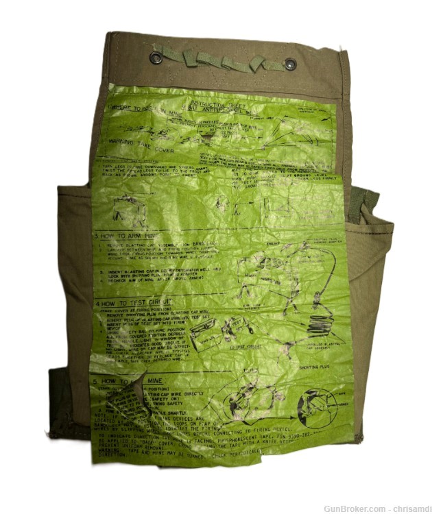 1960'S VIETNAM M18A1 CLAYMORE MINE CARRY BAG-img-6