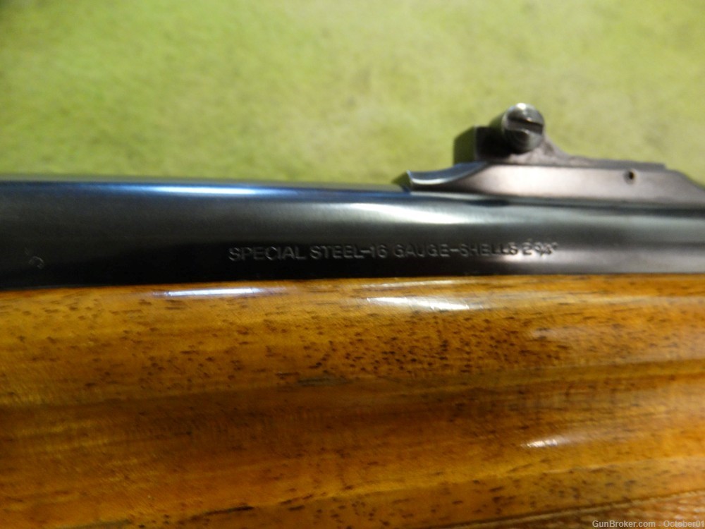 Vintage 1965 Beautiful Browning Sweet Sixteen 16ga 24" rifle sight barrel-img-17