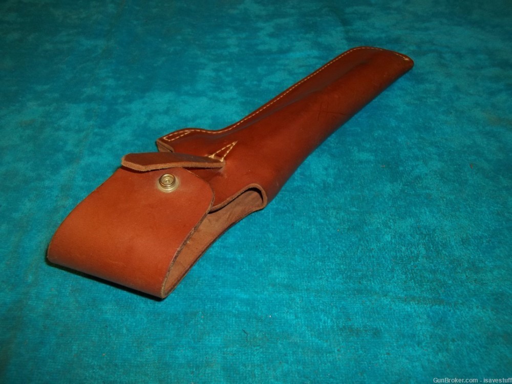 Vintage NOS George Lawrence L/H Leather Holster Thompson Contender 10" -img-2