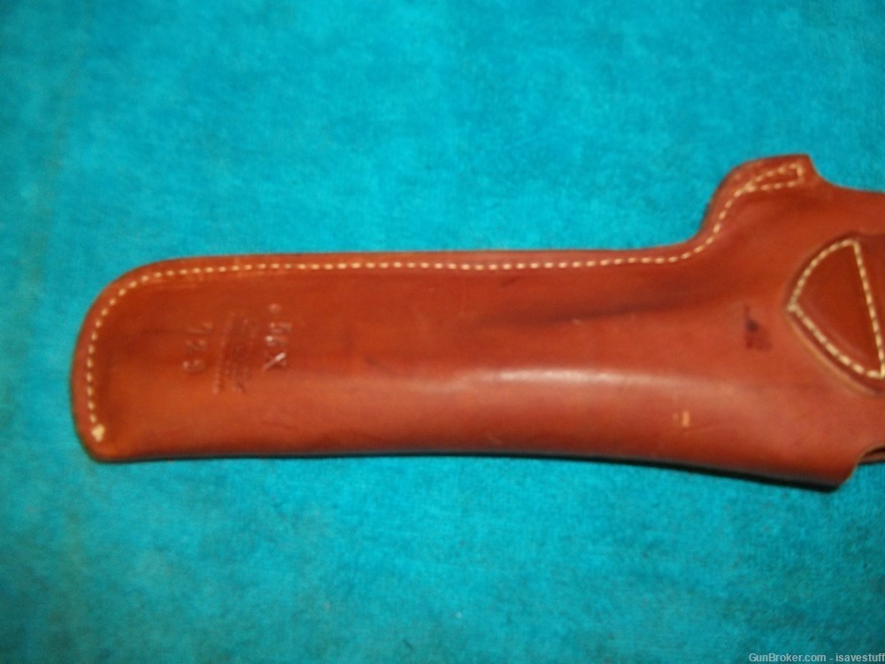 Vintage NOS George Lawrence L/H Leather Holster Thompson Contender 10" -img-7