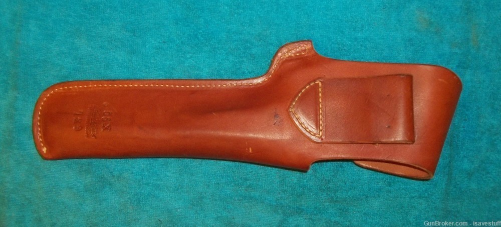 Vintage NOS George Lawrence L/H Leather Holster Thompson Contender 10" -img-5
