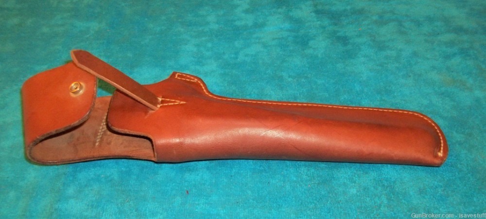 Vintage NOS George Lawrence L/H Leather Holster Thompson Contender 10" -img-4