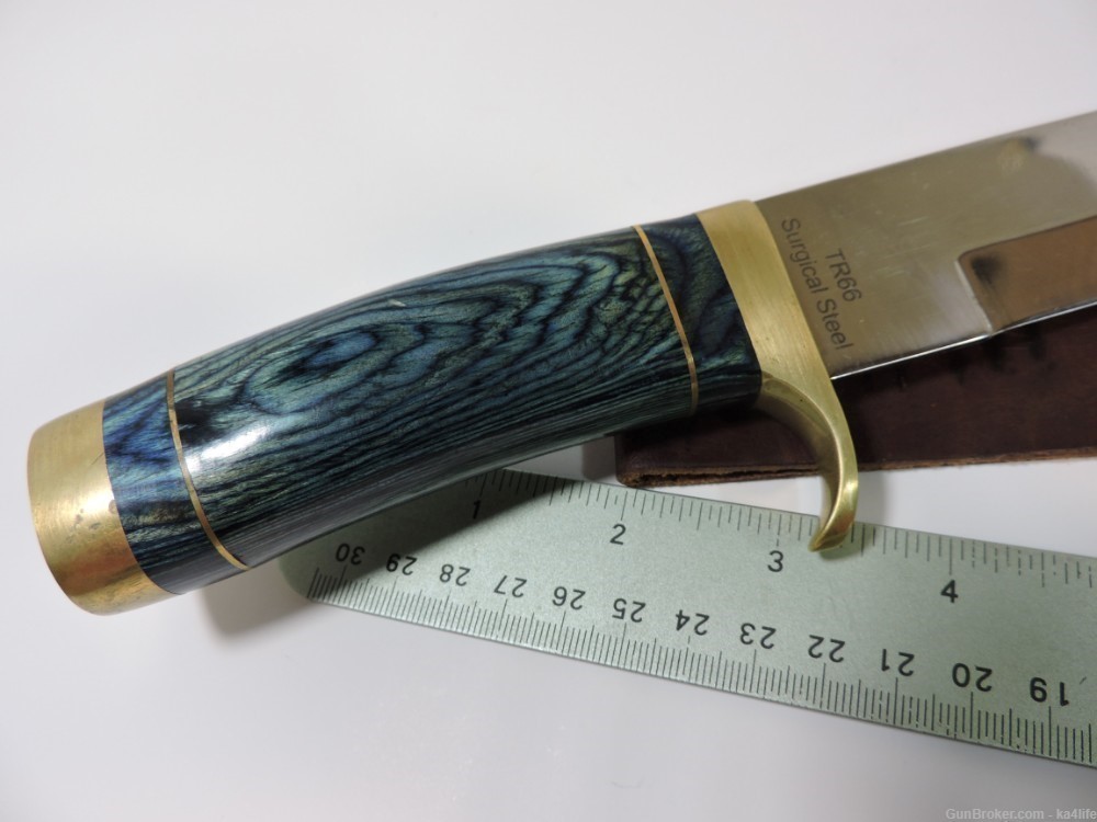 Timber Rattler Bowie Knife Blue Stag Hunter  TR66-img-1