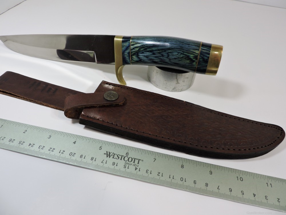 Timber Rattler Bowie Knife Blue Stag Hunter  TR66-img-0
