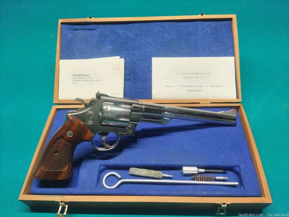 Smith and Wesson 29-2 Nickle .44 Mag Orginal Box, Papers 8 3/8 1980 S&W-img-0
