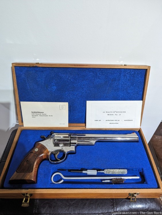 Smith and Wesson 29-2 Nickle .44 Mag Orginal Box, Papers 8 3/8 1980 S&W-img-2