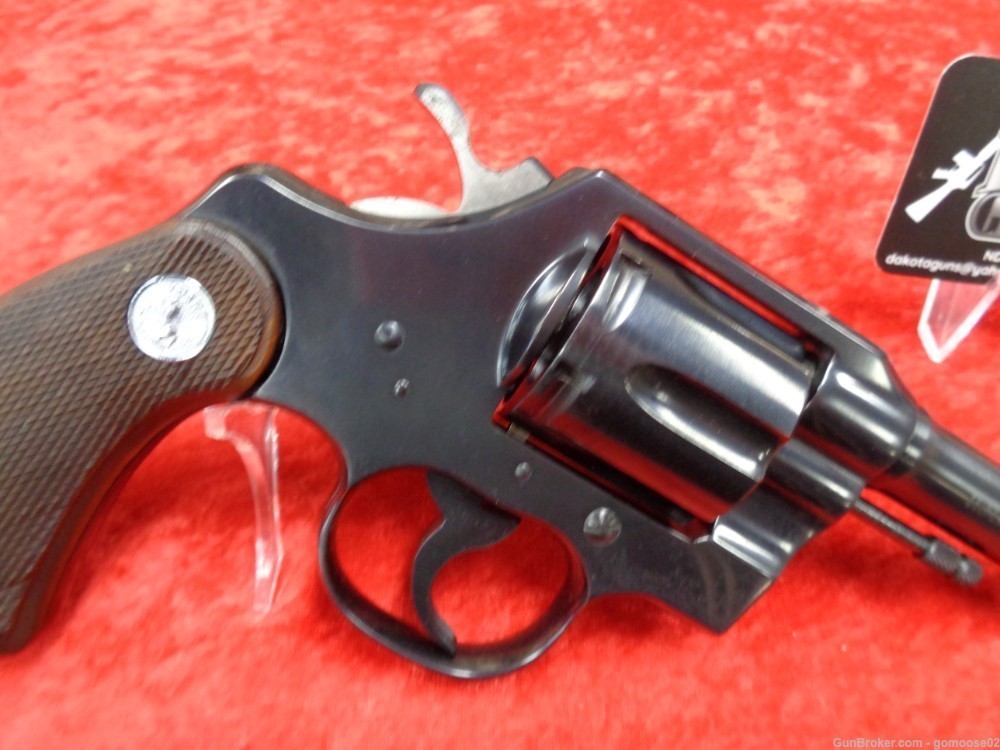 1968 COLT Official Police 38 Special Revolver 4" Barrel Wood Grips WE TRADE-img-2