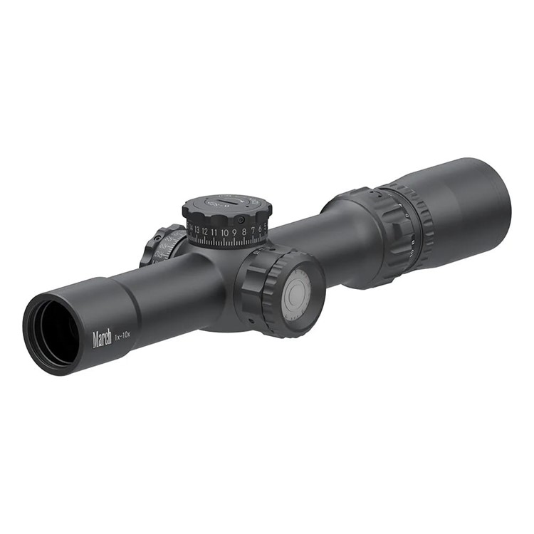March Compact Tactical 1-10x24mm SFP MTR-1 Reticle 1/4MOA 6Level Illum -img-0