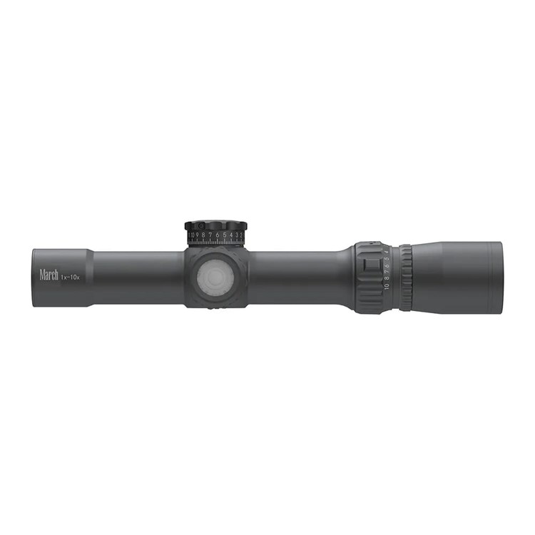 March Compact Tactical 1-10x24mm SFP MTR-1 Reticle 1/4MOA 6Level Illum -img-1