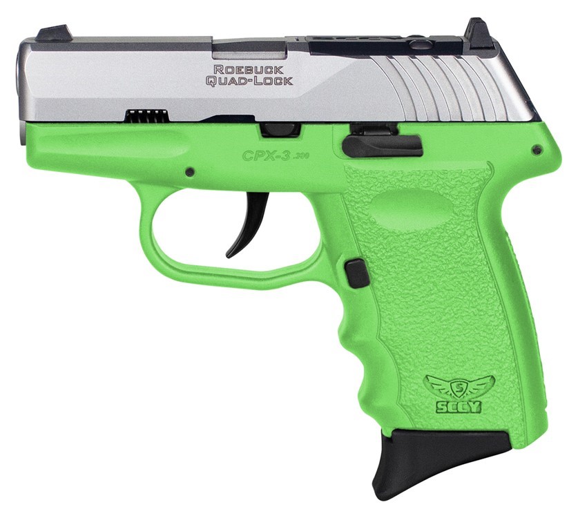 SCCY Industries CPX-3 380 ACP Pistol 2.96 Lime Green CPX3TTLGRDRG3-img-1