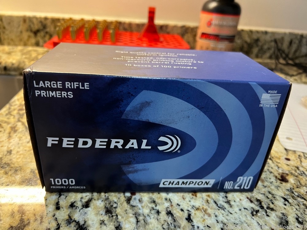 Federal Champion Large Rifle 210 Primer (Local pickup only)-img-0